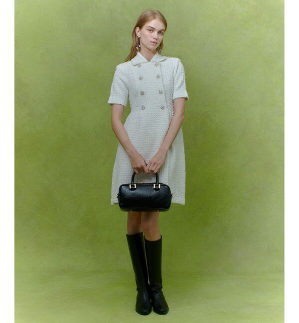 LOULOU WILLOUGHBY「【LOULOU WILLOUGHBY】ニットツィードワンピース」|ワンピース|