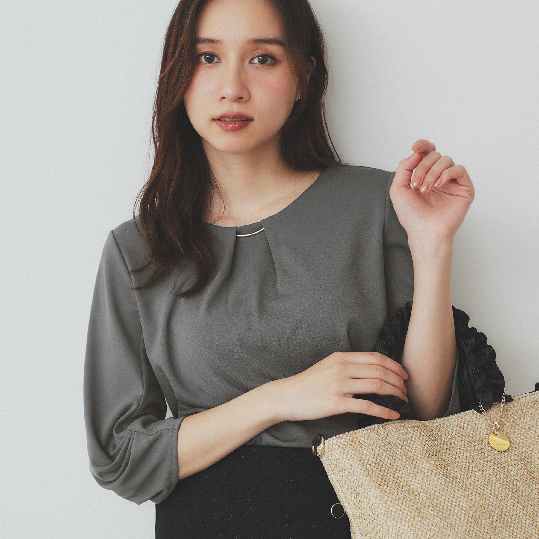 index「《5color》タックスリーブプルオーバー【UV／吸水速乾／接触冷感／洗濯機洗い可】」|Tシャツ・カットソー|