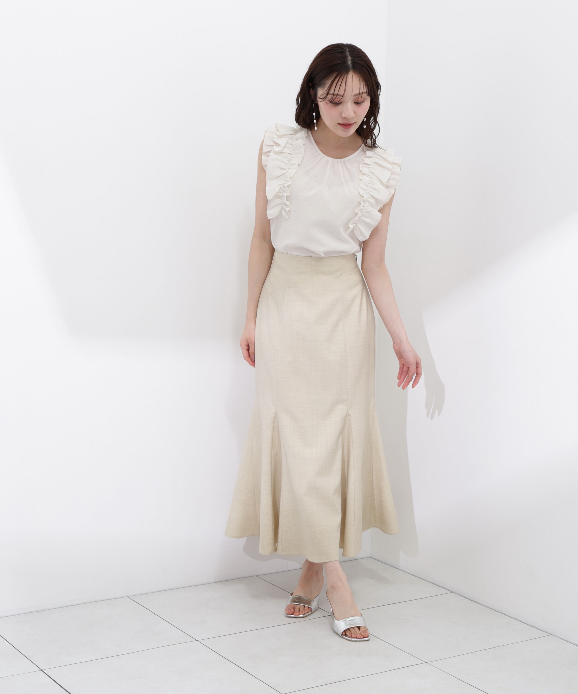 PROPORTION BODY DRESSING「ハイウエストマーメイドスカート」|スカート|