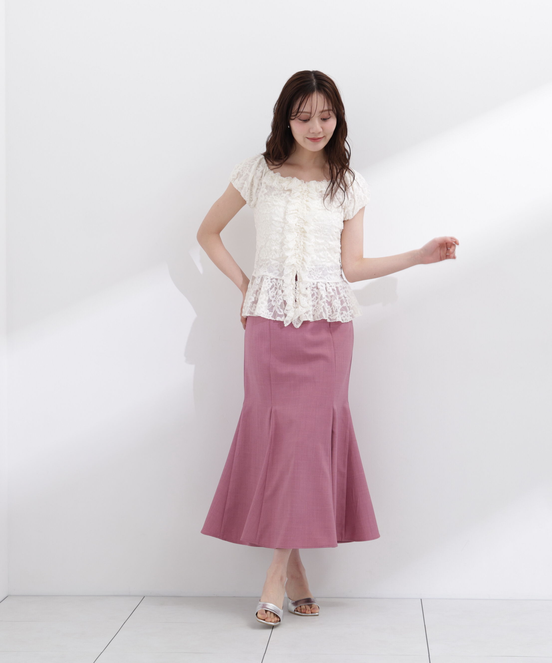 PROPORTION BODY DRESSING「ハイウエストマーメイドスカート」|スカート|