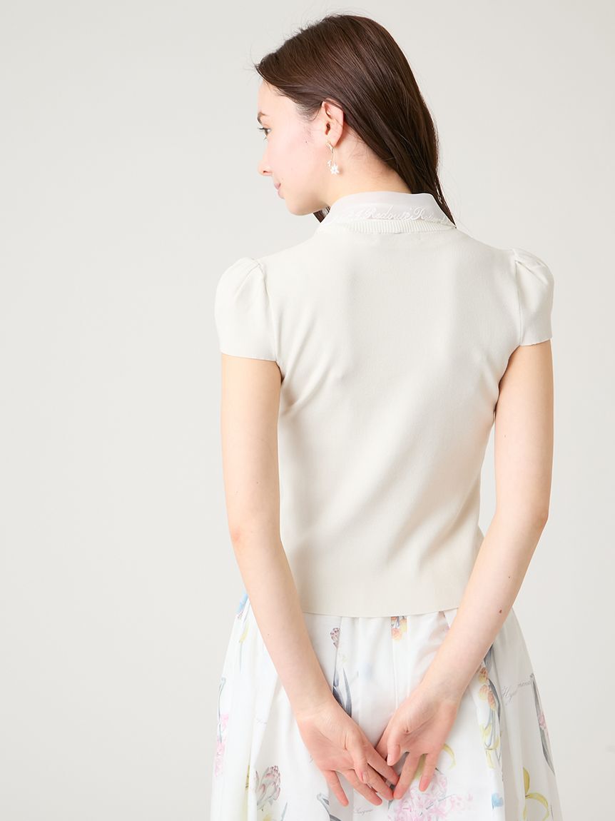 CELFORD「【UVカット】【CELFORD&times;P.J. REDOUTEコラボ】衿付きニットプルオーバー」|ニット・セーター|