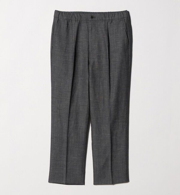 UNITED ARROWS green label relaxing「TW リネン デニムライク 01 ワイド 1プリーツ スラックス セットアップパンツ」|スラックス|