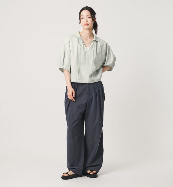 BEAUTY&YOUTH UNITED ARROWS「コットン麻 スキッパー チュニック ウォッシャブル」|チュニック|