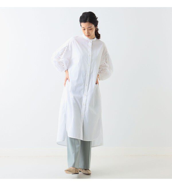 Demi-Luxe BEAMS 「【別注】TICCA / レース パフスリーブワンピース」|ワンピース|WHITE