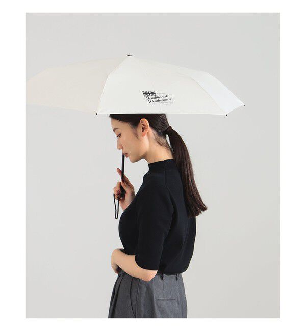 Demi-Luxe BEAMS 「Traditional Weatherwear / ライトウェイト 折り畳み傘」|傘|WHITE