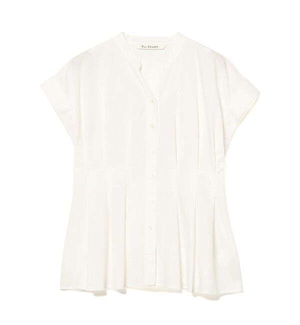 Ray BEAMS 「タック ウエスト スキッパー シャツ」|シャツ・ブラウス|WHITE
