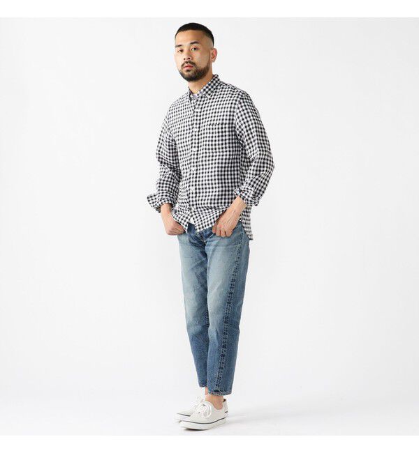 BEAMS PLUS「BEAMS PLUS｜B.D. Gingham Check Linen｜ボタンダウン｜麻｜シャリ感 涼感 涼しい｜チェック柄」|シャツ・ブラウス|
