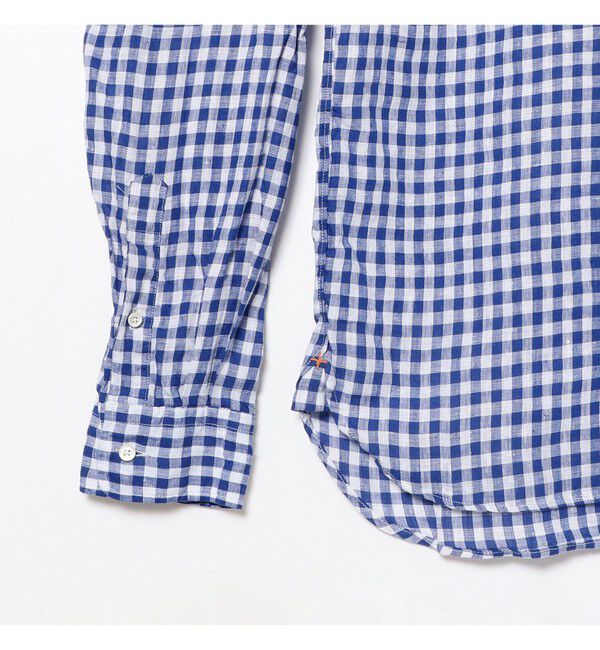 BEAMS PLUS「BEAMS PLUS｜B.D. Gingham Check Linen｜ボタンダウン｜麻｜シャリ感 涼感 涼しい｜チェック柄」|シャツ・ブラウス|