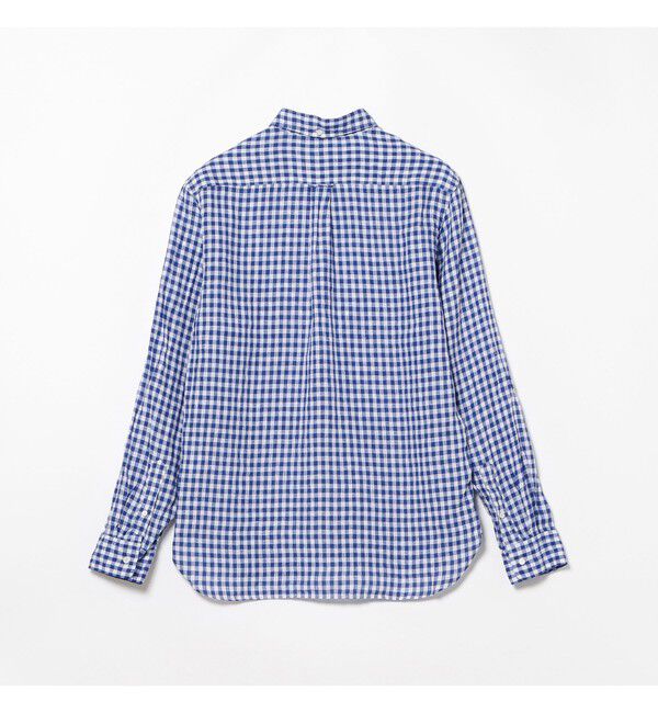 BEAMS PLUS「BEAMS PLUS｜B.D. Gingham Check Linen｜ボタンダウン｜麻｜シャリ感 涼感 涼しい｜チェック柄」|シャツ・ブラウス|