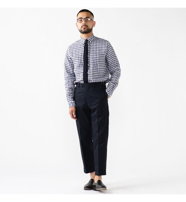 BEAMS PLUS「BEAMS PLUS｜B.D. Gingham Check Linen｜ボタンダウン｜麻｜シャリ感 涼感 涼しい｜チェック柄」|シャツ・ブラウス|