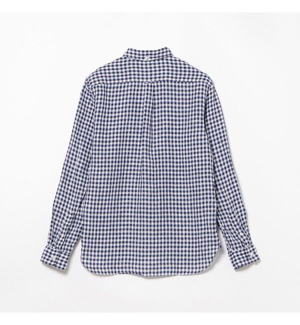 BEAMS PLUS「BEAMS PLUS｜B.D. Gingham Check Linen｜ボタンダウン｜麻｜シャリ感 涼感 涼しい｜チェック柄」|シャツ・ブラウス|