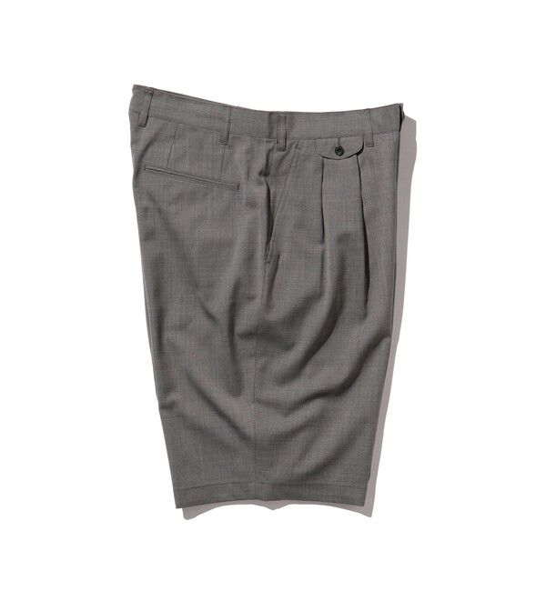 BEAMS「BEAMS PLUS｜2 Pleats Shorts Wool Tropical｜メンズ ショートパンツ ハーフパンツ｜ 通気性 涼感」|その他|