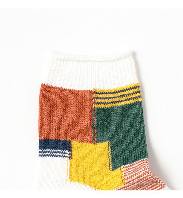 BEAMS「パッチワーク クォーター ソックス」|ソックス|