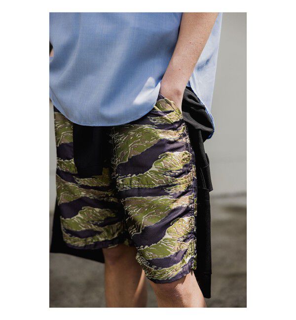 BEAMS PLUS「MIL Utility Shorts Tiger Stripe Mesh Jacquard」|その他|