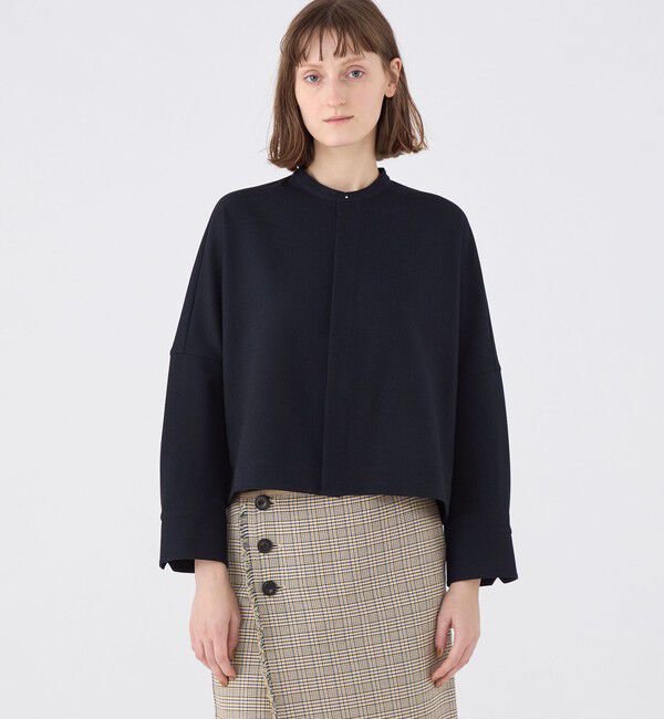 MACPHEE「【WEB限定】ポリエステルフラノ コクーンシャツ」|シャツ・ブラウス|