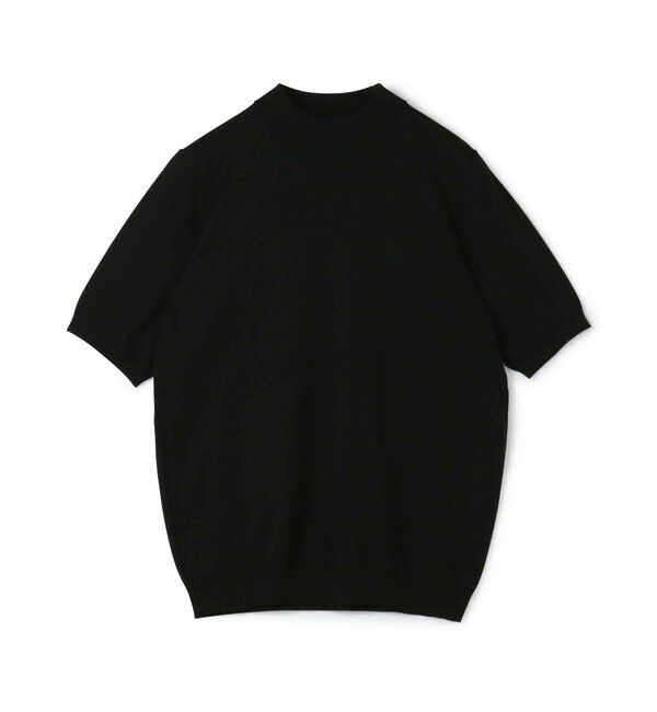 TOMORROWLAND MENS「TOMORROWLAND tricot シルクコットン モックネックプルオーバーニット SESIA」|ニット・セーター|19 ブラック