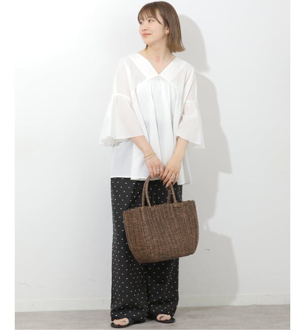 JOURNAL STANDARD relume「コットンギャザーフレアブラウス」|シャツ・ブラウス|