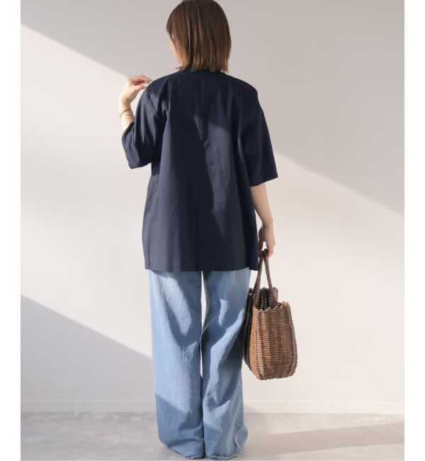 JOURNAL STANDARD relume「《予約》［手洗い可］リネンコットンハーフスリーブジャケット」|その他|