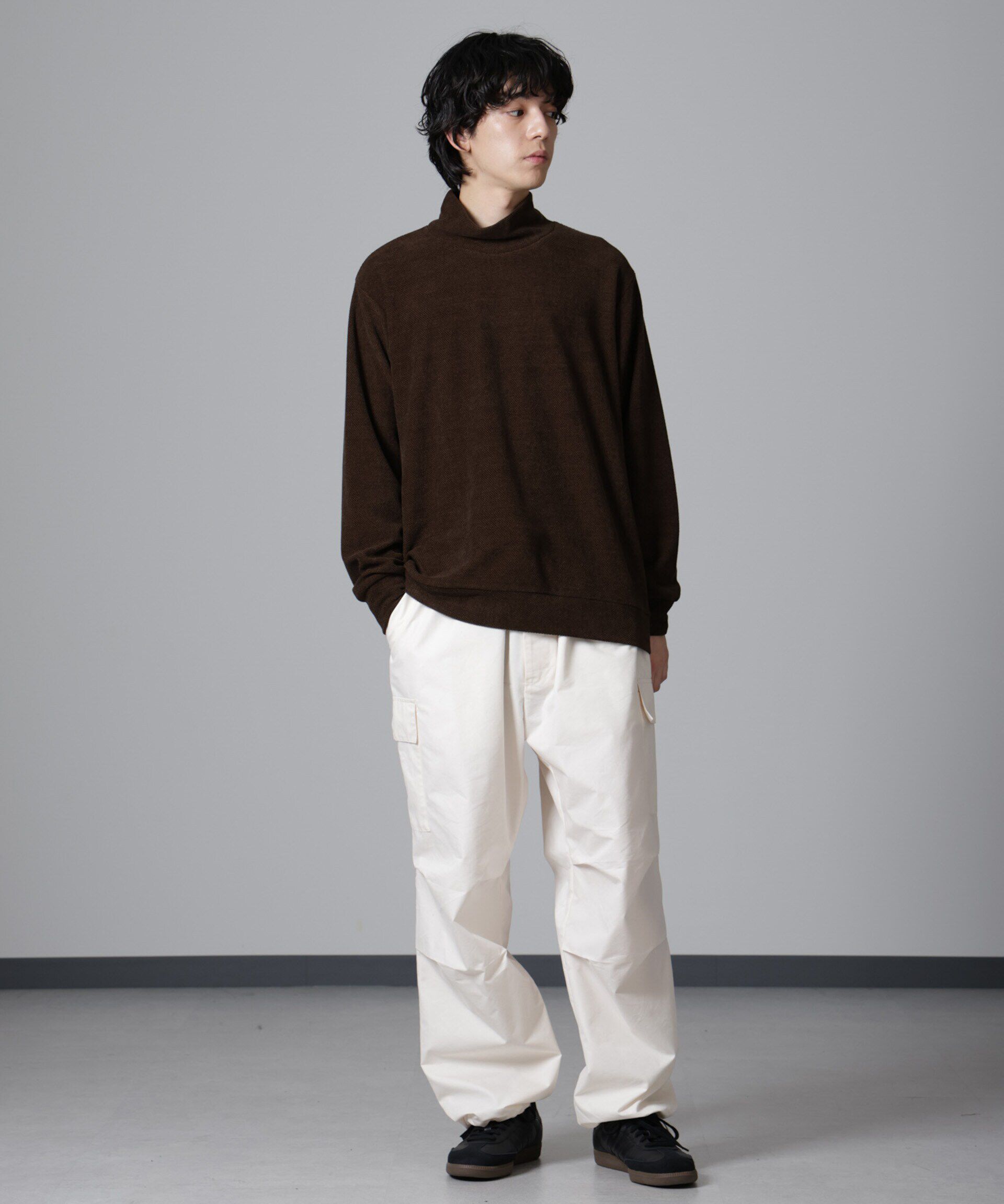 nano･universe「モールライクハイネックプルオーバー 長袖」|Tシャツ・カットソー|