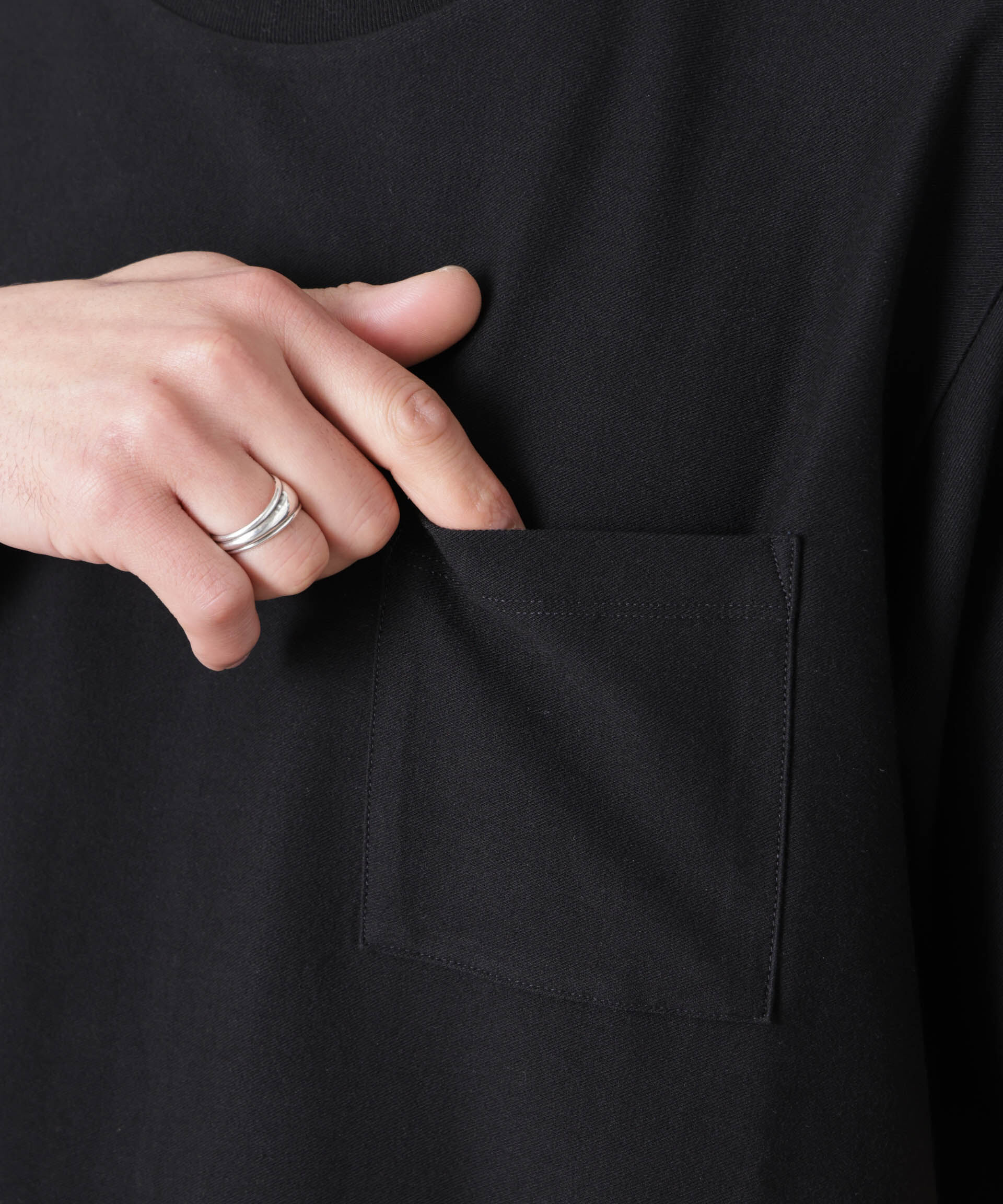 nano･universe「｢Meaningful Continuity｣coveross(R) ﾂｲﾙ調 冷感ﾌﾟﾚｰﾃｨﾝｸﾞ天竺 ﾎﾟ  」|Tシャツ・カットソー|