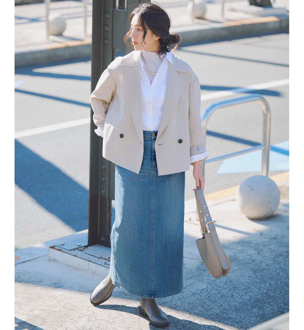 23区「【Oggi3月号掲載/新色追加/洗える】23区DENIM ストレッチ デニムスカート」|スカート|