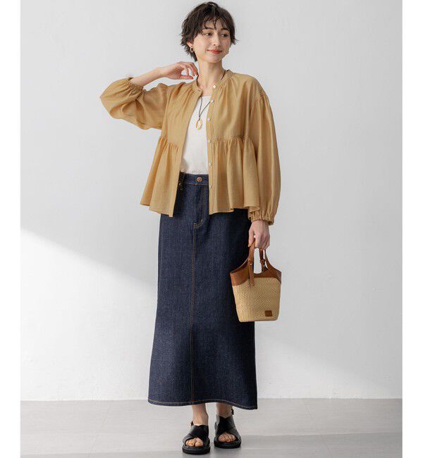 23区「【Oggi3月号掲載/新色追加/洗える】23区DENIM ストレッチ デニムスカート」|スカート|