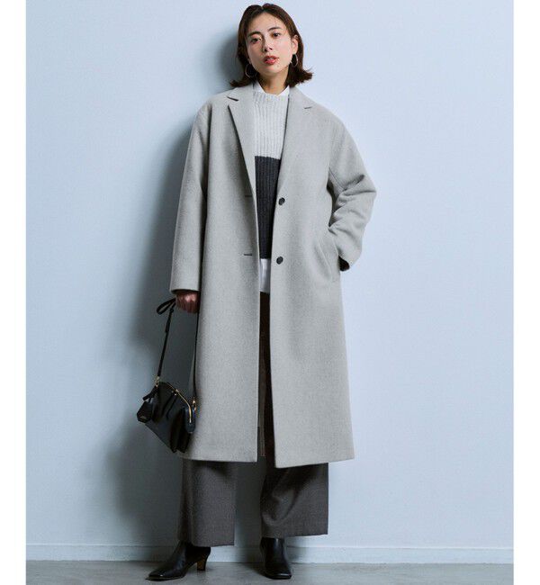 23区「【洗える】ウールカシミヤ カラーブロック バルキー ニット」|ニット・セーター|