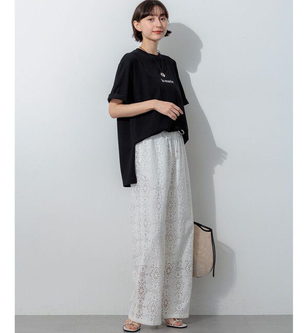 23区「【一部予約】la maree オーバーサイズ ロゴ Tシャツ」|Tシャツ・カットソー|