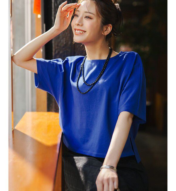 ANY SIS「ショート丈ドルマン５分袖 プルオーバー」|Tシャツ・カットソー|ﾛｲﾔﾙﾌﾞ