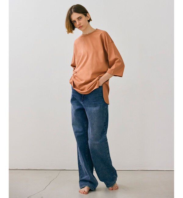 BEIGE,「【BEIGEecru/WEB限定・洗える】JERSEY STITCH / コットンオーバーサイズトップス」|Tシャツ・カットソー|