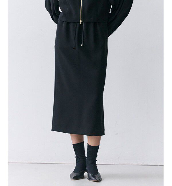 BEIGE,「【人気シリーズ】RUE / ドライタッチイージーIラインスカート」|スカート|Black