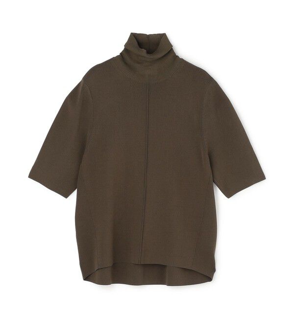 BEIGE,「【人気シリーズ】LAURA / ドライタッチ ストレッチショートスリーブニット」|ニット・セーター|