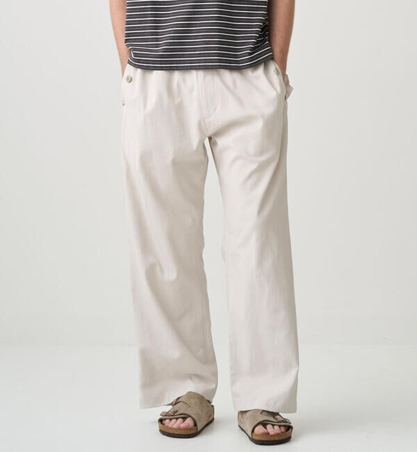 ORCIVAL「ORCIVAL | ポリコットンリネン フラップポケットワイドパンツ MEN」|その他|ECRU
