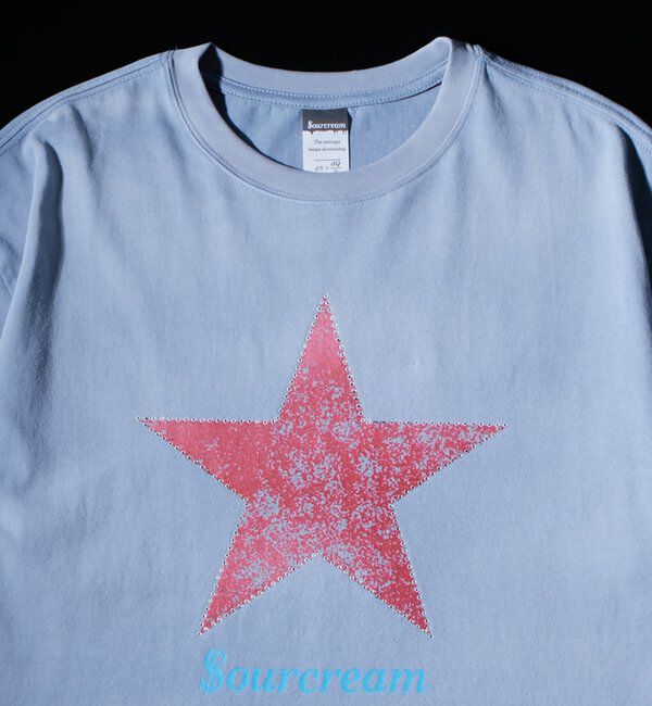  「【UNISEX】SourcreamラインストーンスターグラフィックTEE」|Tシャツ・カットソー|