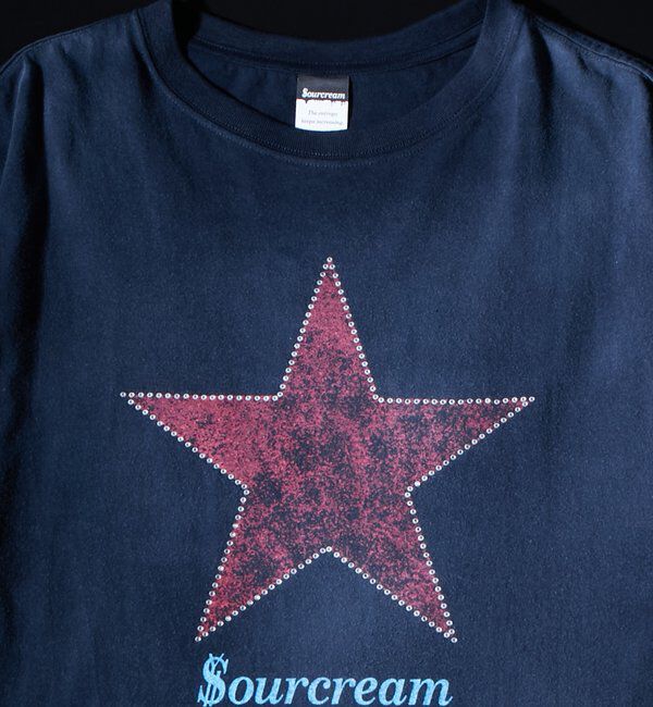  「【UNISEX】SourcreamラインストーンスターグラフィックTEE」|Tシャツ・カットソー|