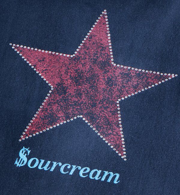 「【UNISEX】SourcreamラインストーンスターグラフィックTEE」|Tシャツ・カットソー|