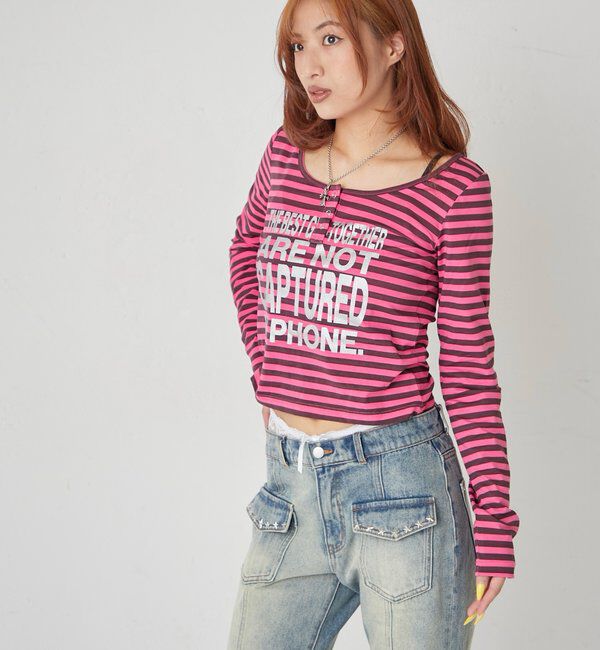  「メッセージドットリングヘンリートップス」|Tシャツ・カットソー|