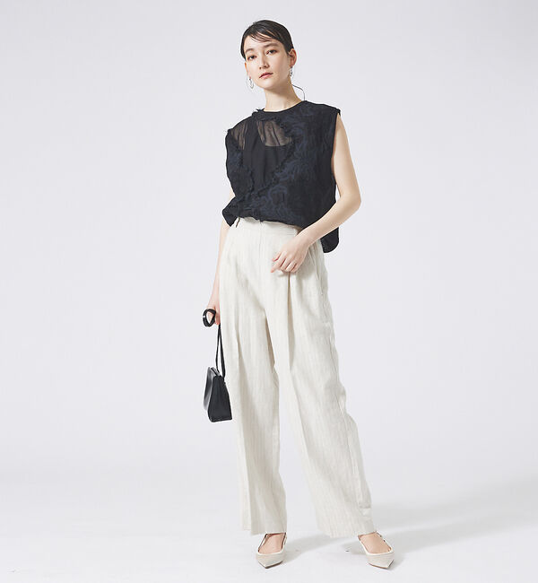 qualite「boussole&times;qualite カットフリンジニット」|ニット・セーター|