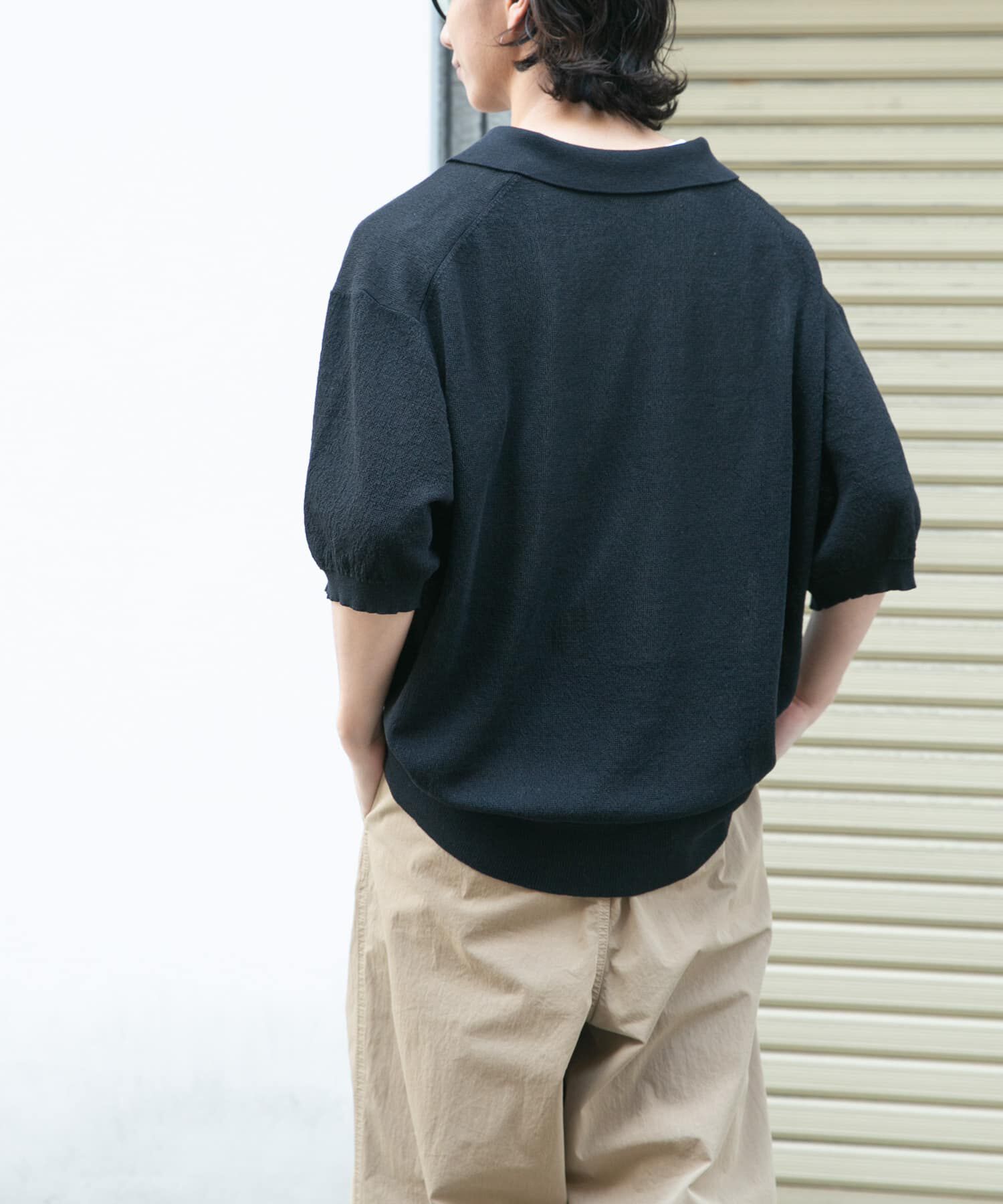 URBAN RESEARCH DOORS「FORK&SPOON　リネンブレンドスキッパーニット」|ニット・セーター|