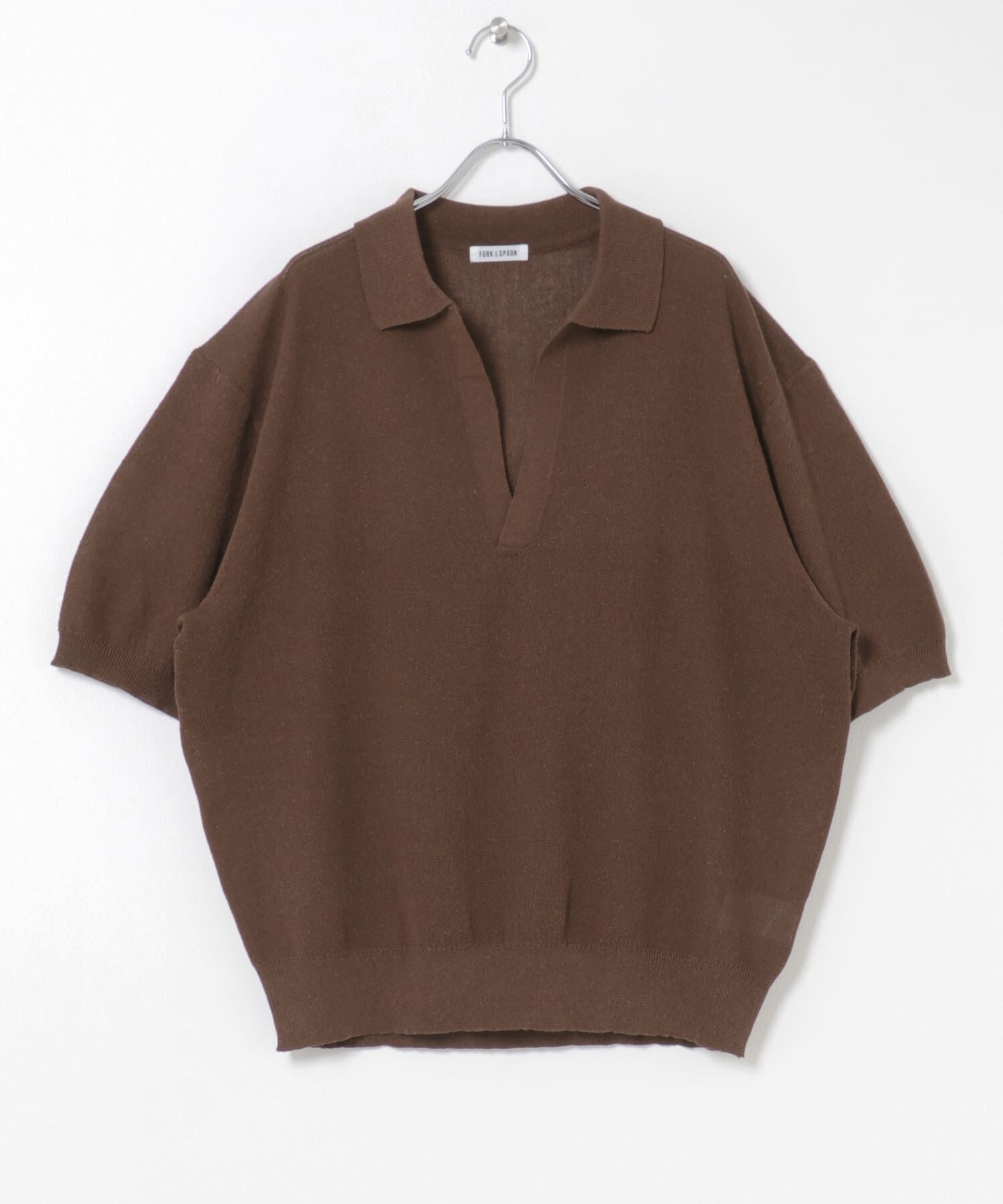 URBAN RESEARCH DOORS「FORK&SPOON　リネンブレンドスキッパーニット」|ニット・セーター|