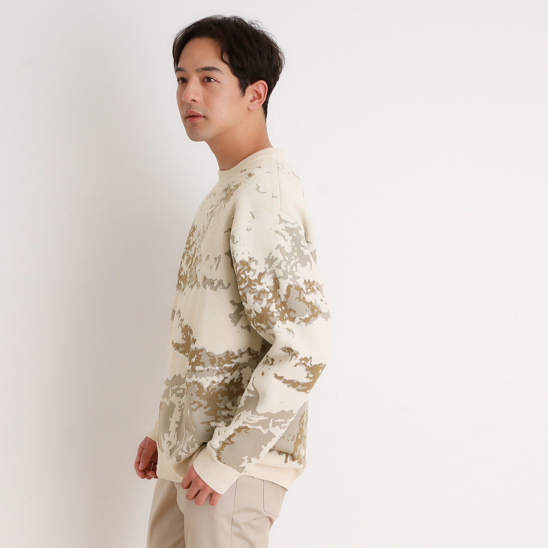 THE SHOP TK「ジャカード モールニット」|ニット・セーター|