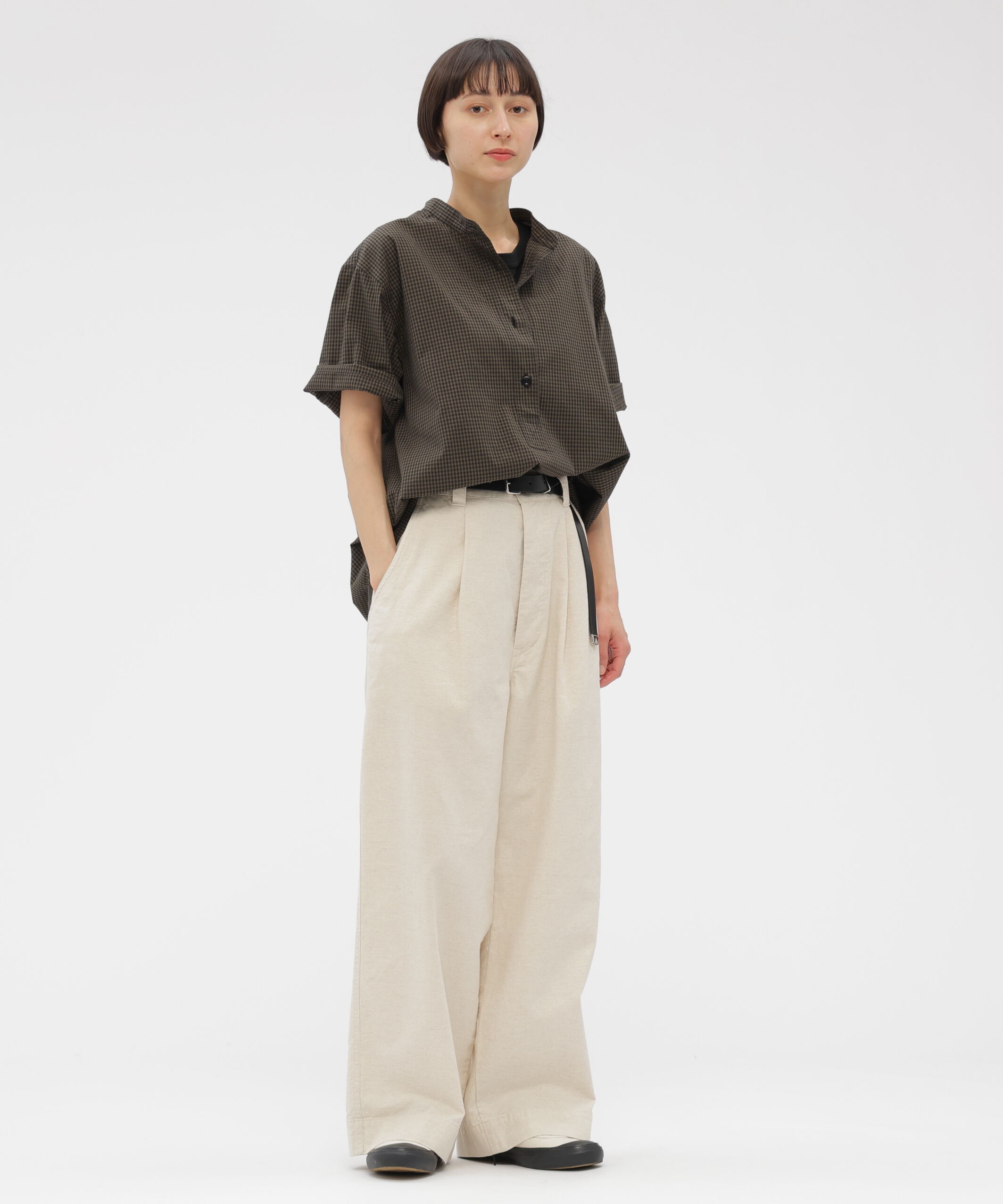 MHL.「BELGIAN LINEN COTTON PLAINWEAVE TROUSERS」|その他|NATURAL2
