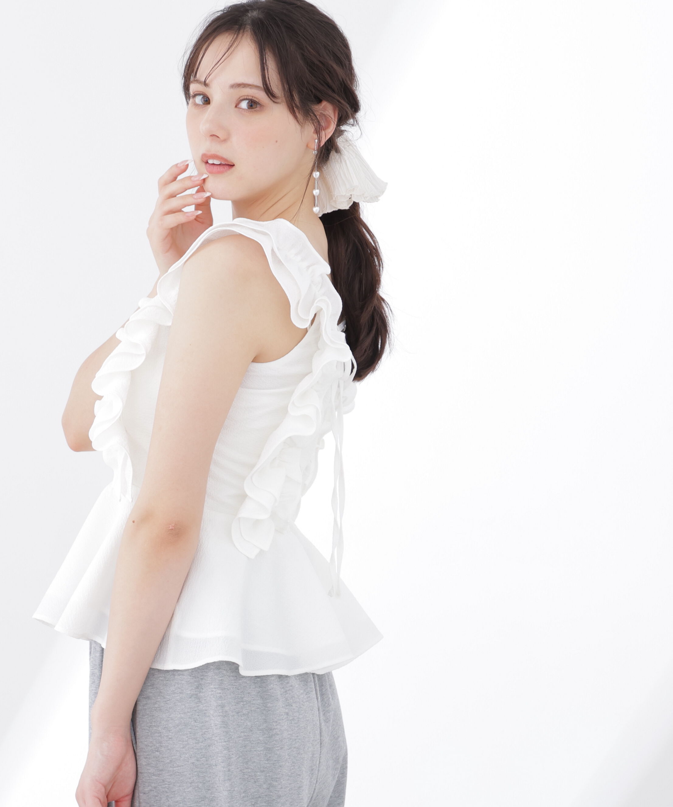 PROPORTION BODY DRESSING「フリルブラウス　26SS」|シャツ・ブラウス|