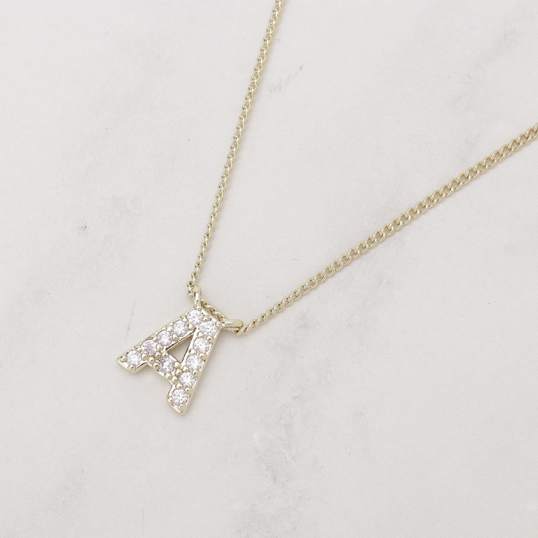 SHOO･LA･RUE「【イニシャル】プチペンダントネックレス」|ネックレス|ゴールド(107)