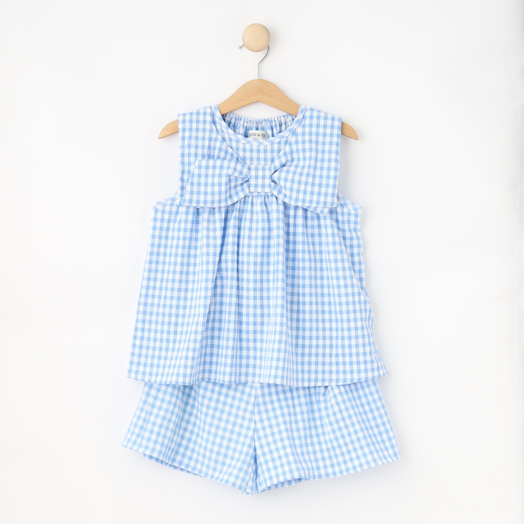 SHOO･LA･RUE「【100-150cm】着るだけでコーデが決まる ギンガムチェックセットアップ」|その他|