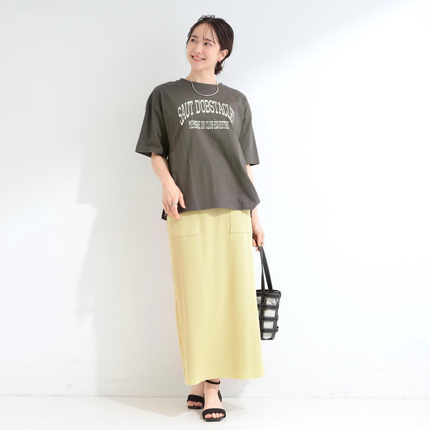 SHOO･LA･RUE「【綿100％/S-LL/プチプラ】 無地＆プリントアソート ベーシックTシャツ」|Tシャツ・カットソー|
