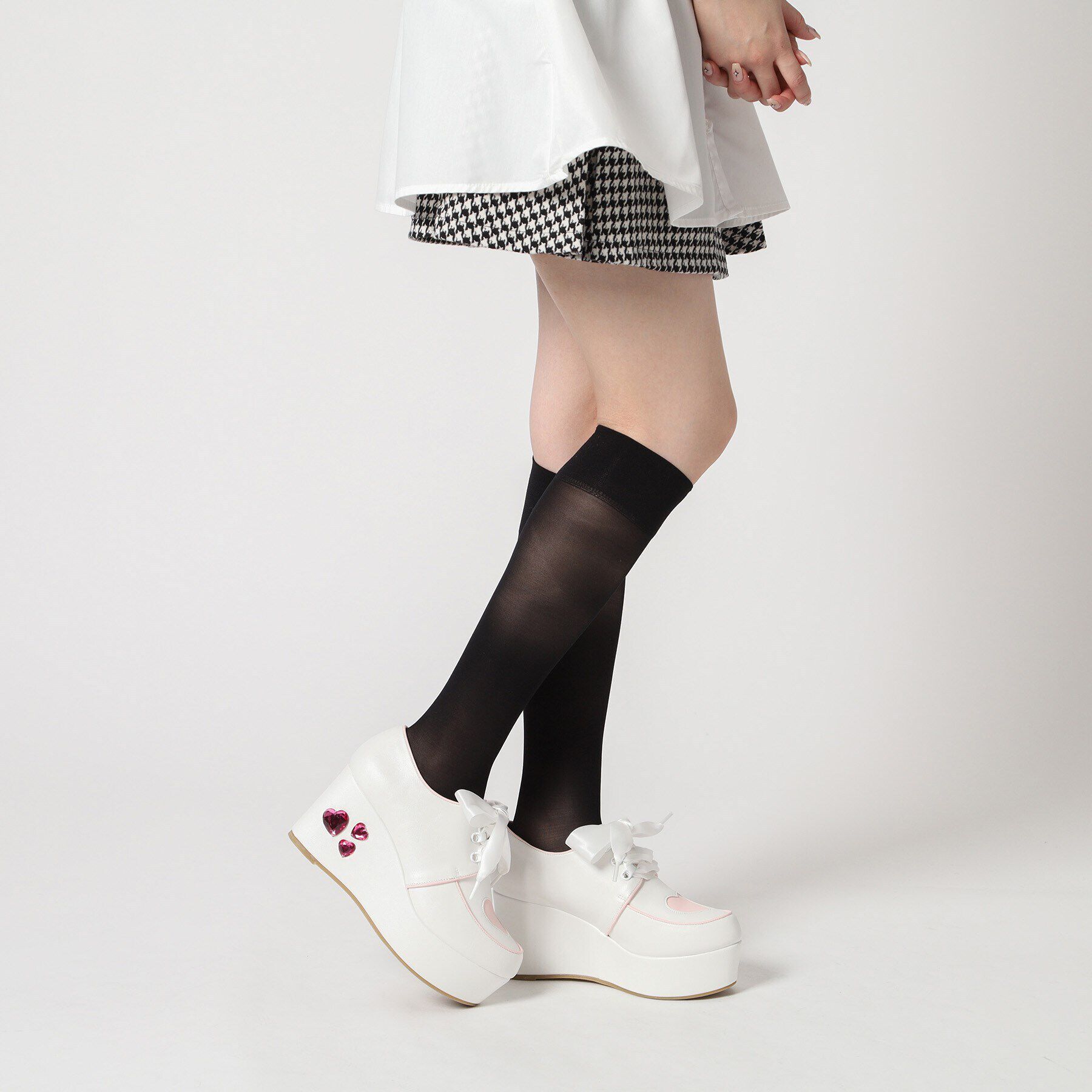 csT&P「厚底キラキラハート付きパンプス」|パンプス|