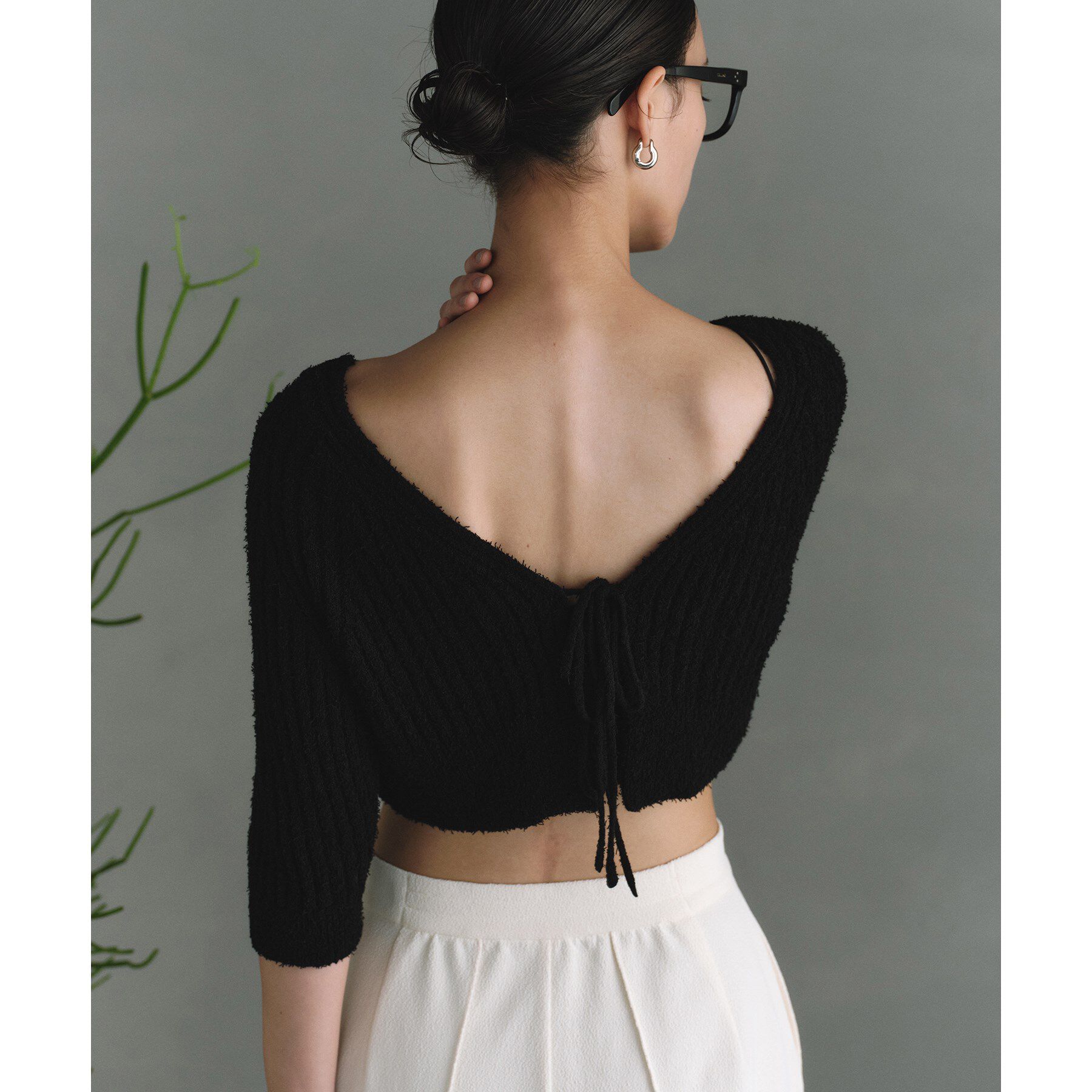 CODE A「carl yarn 2way short cardigan」|カーディガン|