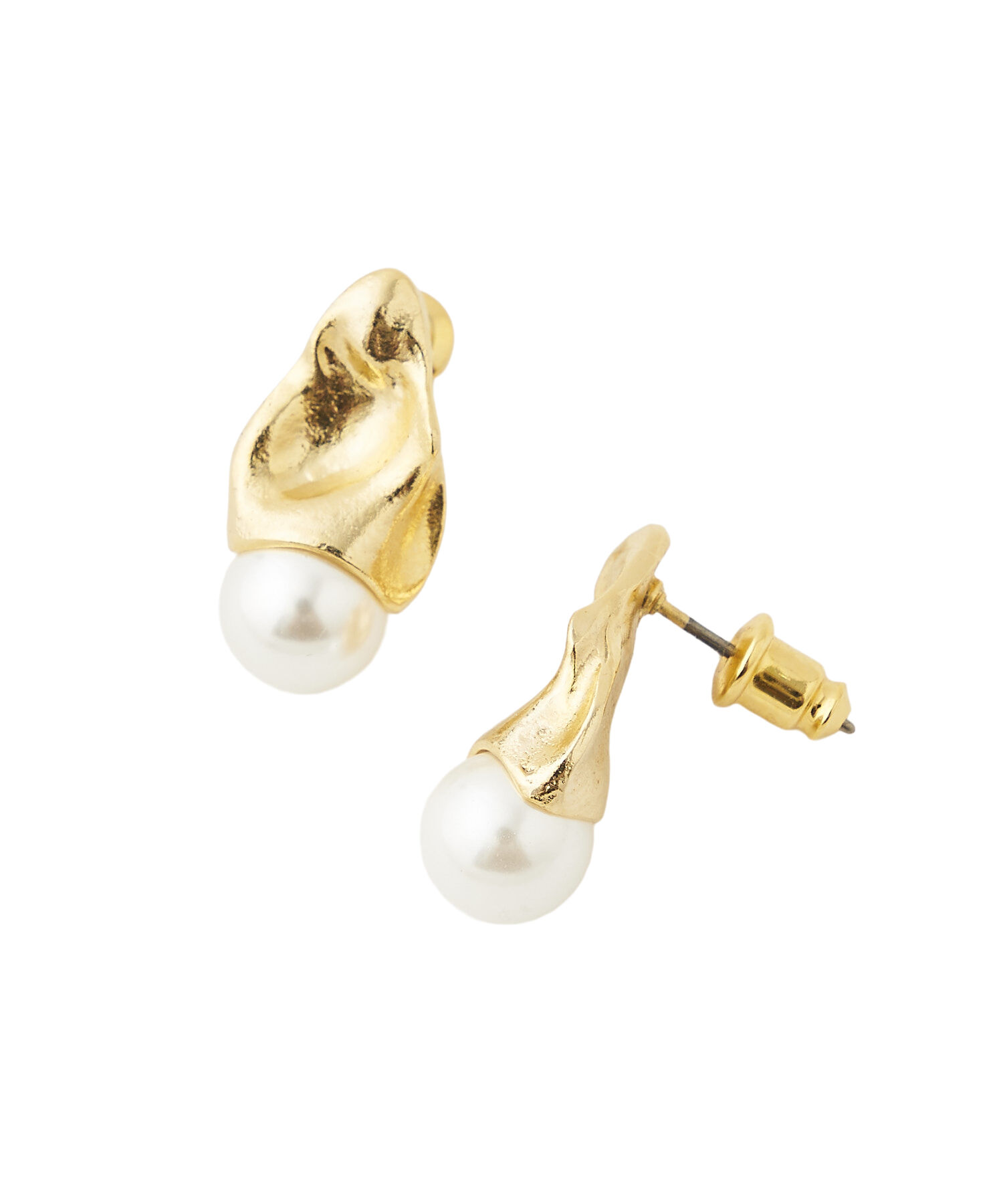 COCO DEAL「Oyster シェルパールドロップピアス」|ピアス|ゴールド