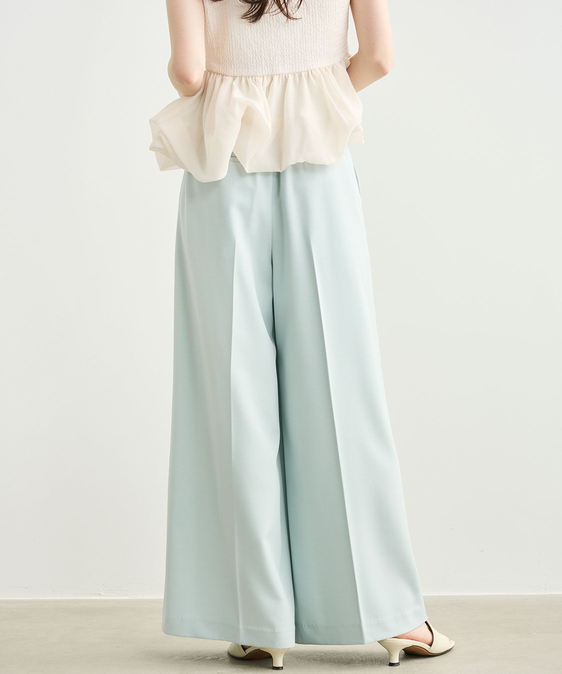 COCO DEAL「ループデザインワイドパンツ」|スラックス|